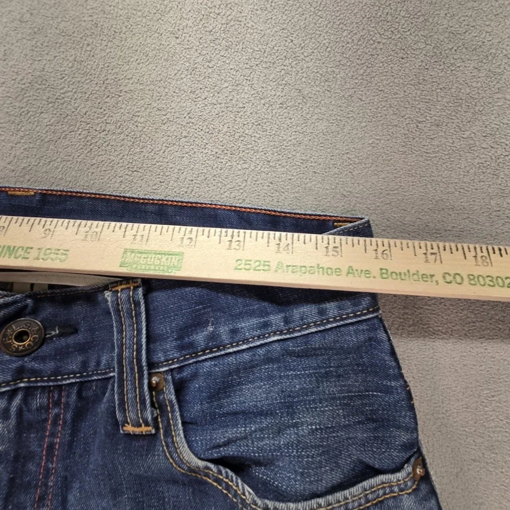 Levis Jeans Mens Selvedge Blue Med‎ Wash Straight Paint Splatter Fits 31x26
